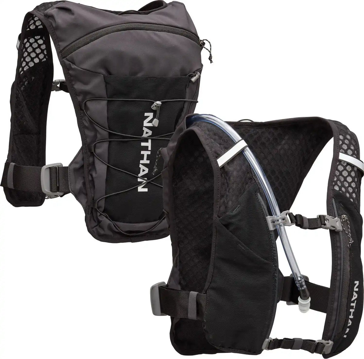 Nathan Sports Ns30750 Quick Start 3.0 6l - Black Reflective Silver - Reflective Silver / Osfm