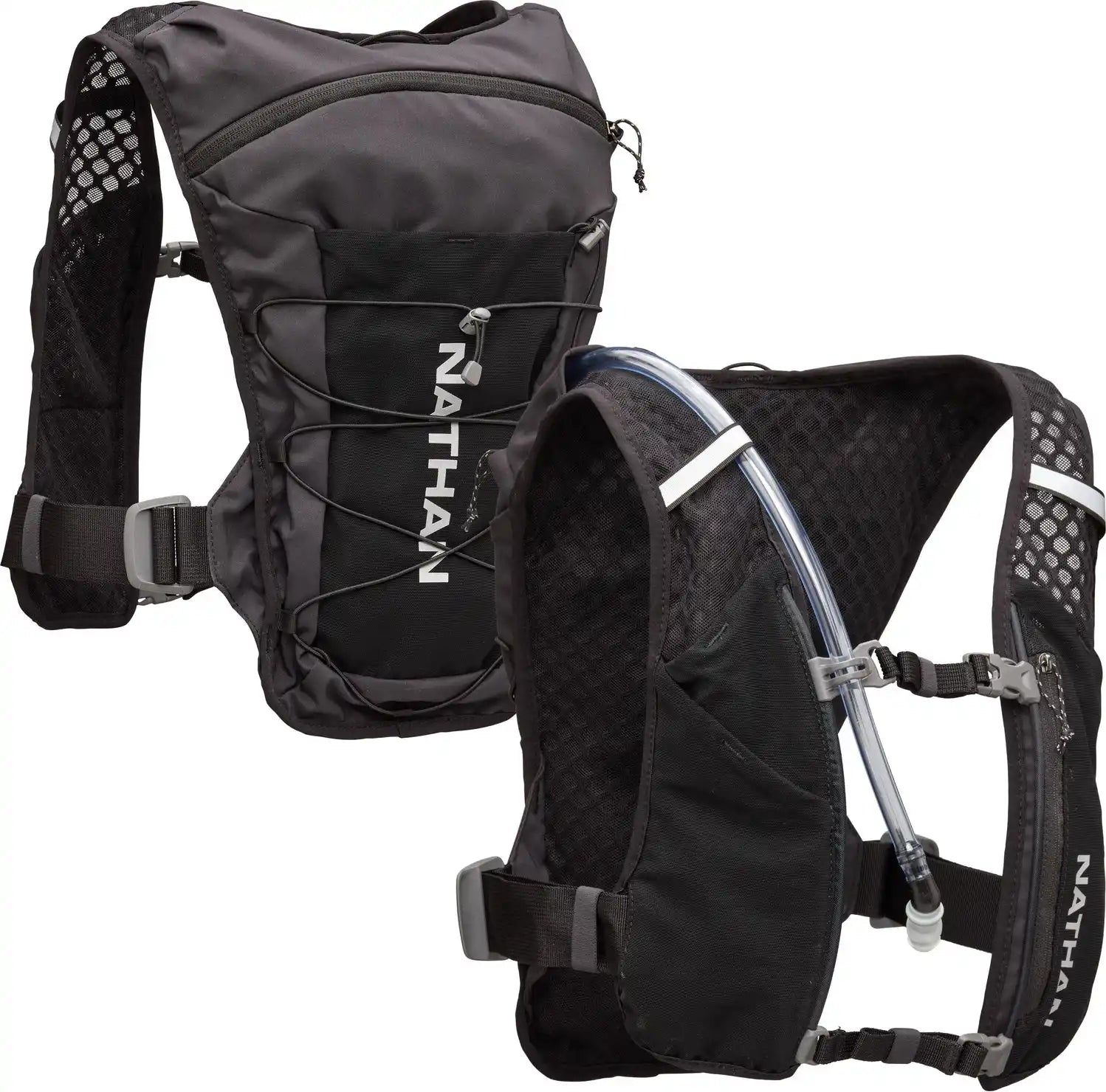 Nathan Sports Ns30750 Quick Start 3.0 6l - Black Reflective Silver - Reflective Silver / Osfm