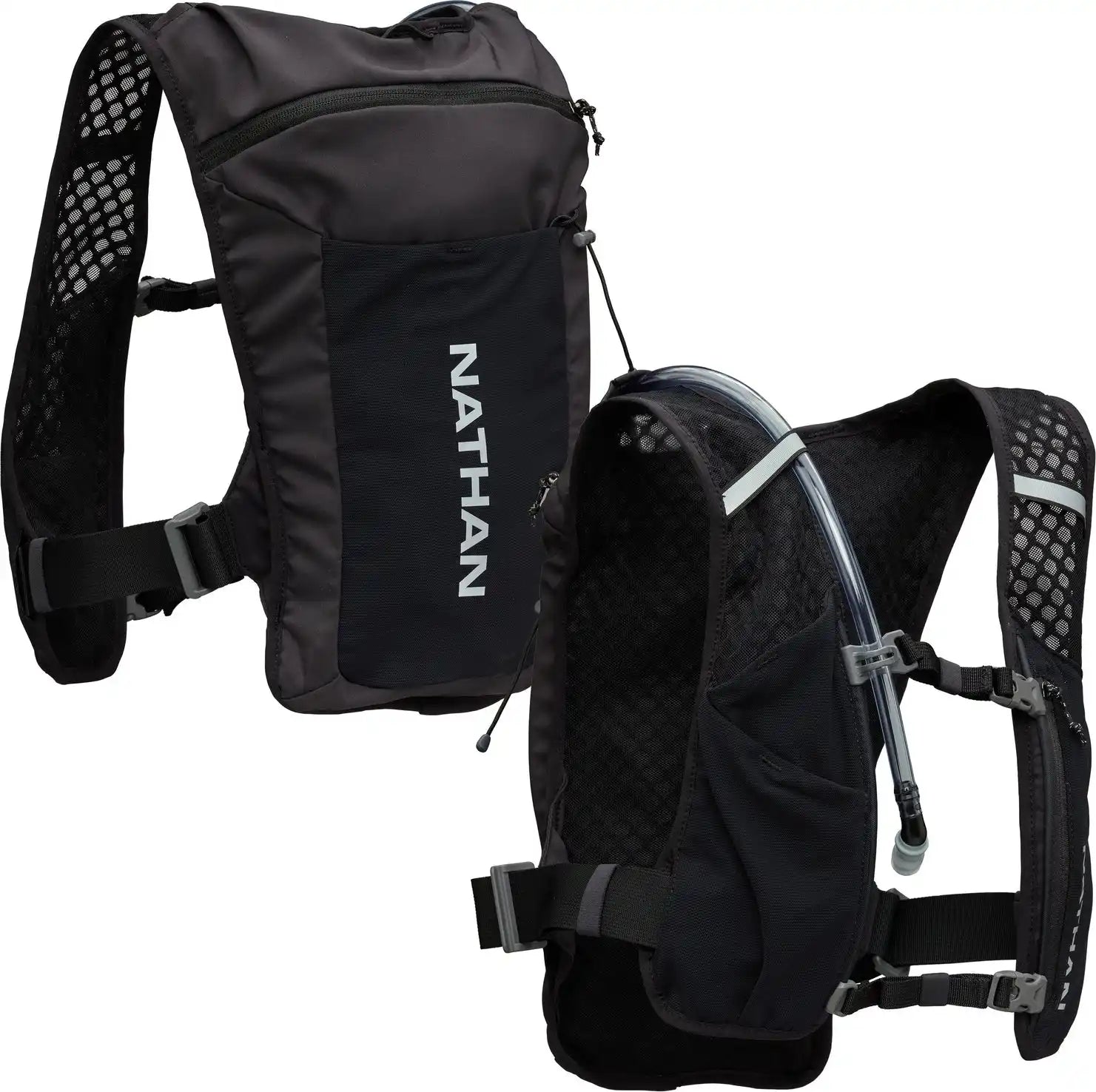 Nathan Sports Ns30770 Quick Start 3.0 4l - Black Reflective Silver - Reflective Silver / Osfm