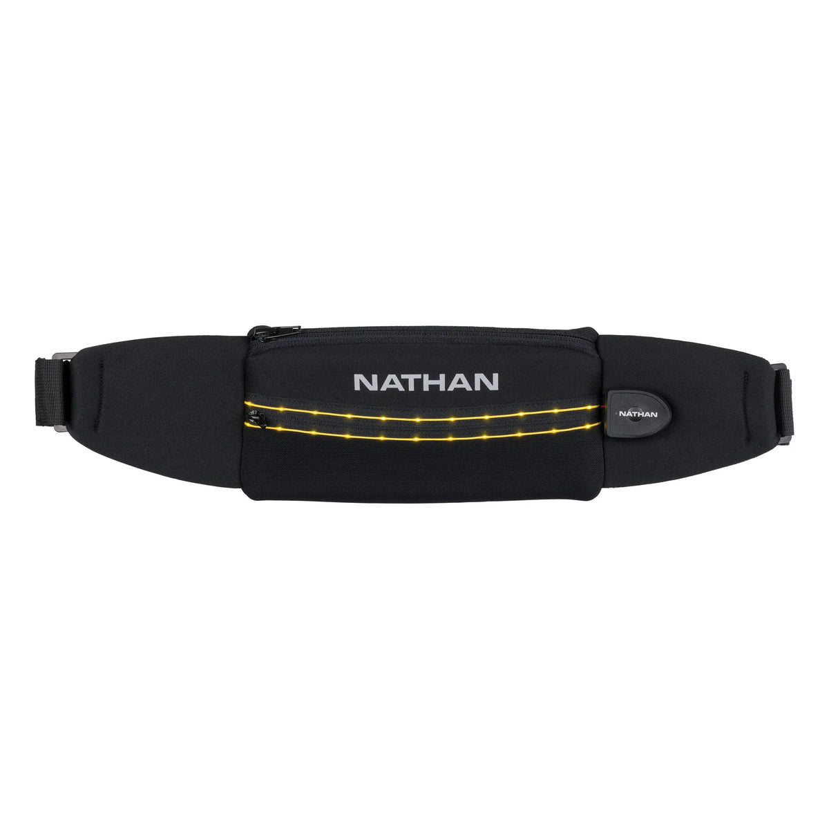 Nathan Sports Ns60440 Laser Light 5k Belt - Black High Vis Yellow / Osfm
