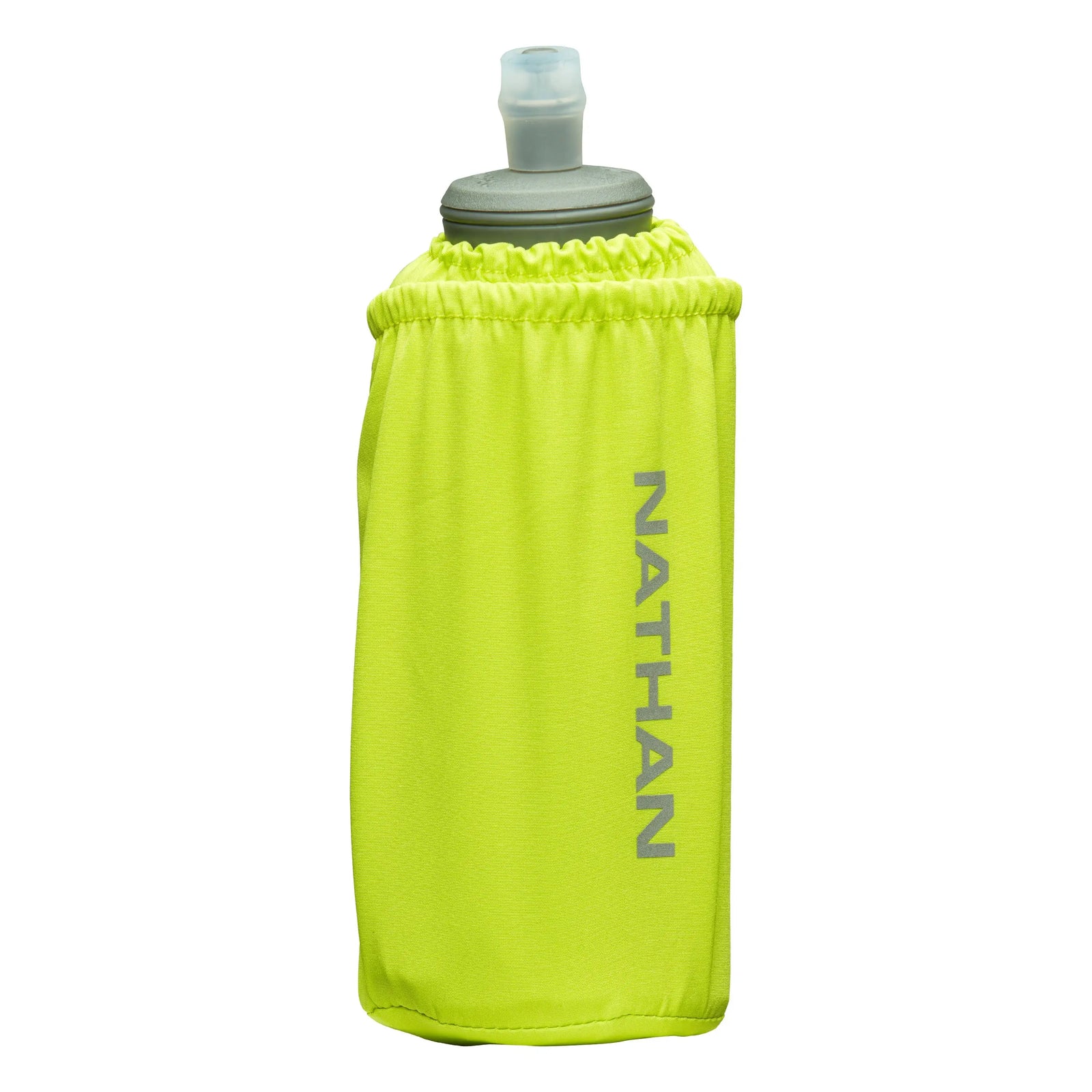 Nathan Sports Ns70680 Pinnacle 18oz Ins. Soft Flask - Finish Lime Reflective Silver - Lime Reflective Silver / Osfm