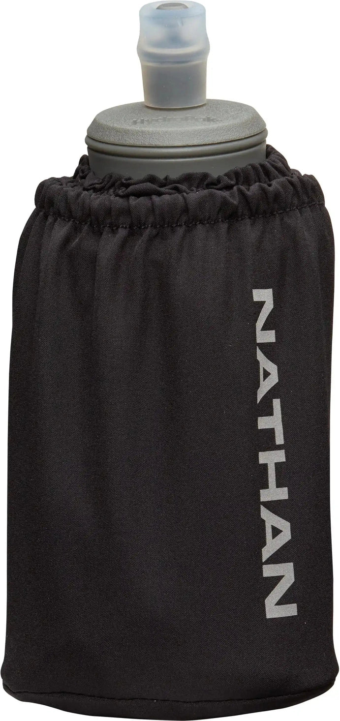 Nathan Sports Ns70700 Pinnacle 18oz Soft Flask - Black Reflective Silver - Reflective Silver / Osfm