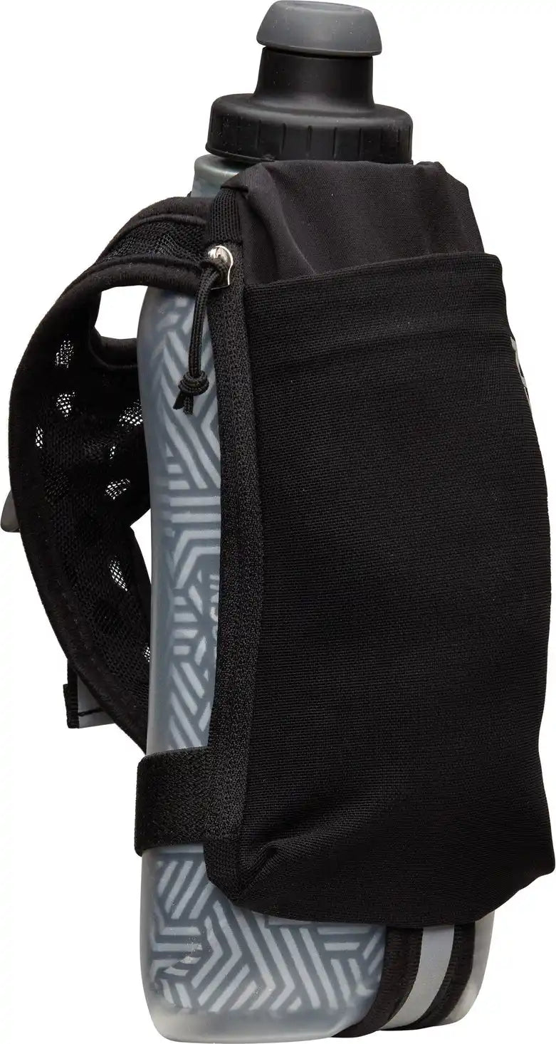 Nathan Sports Ns70760 Speeddraw 2 18oz Ins. Flask - Black Reflective Silver - Osfa