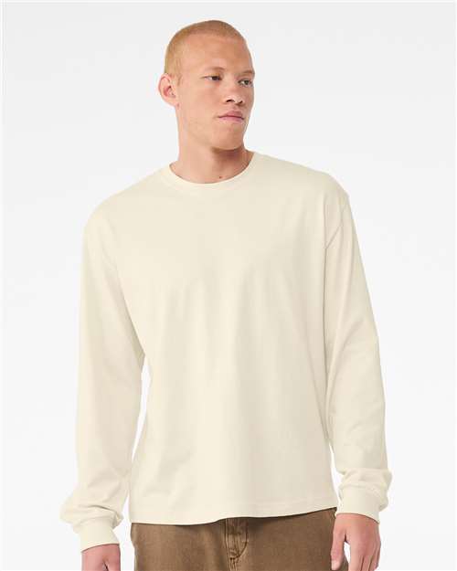 Natural 6 oz. Heavyweight Long Sleeve Tee - 3511