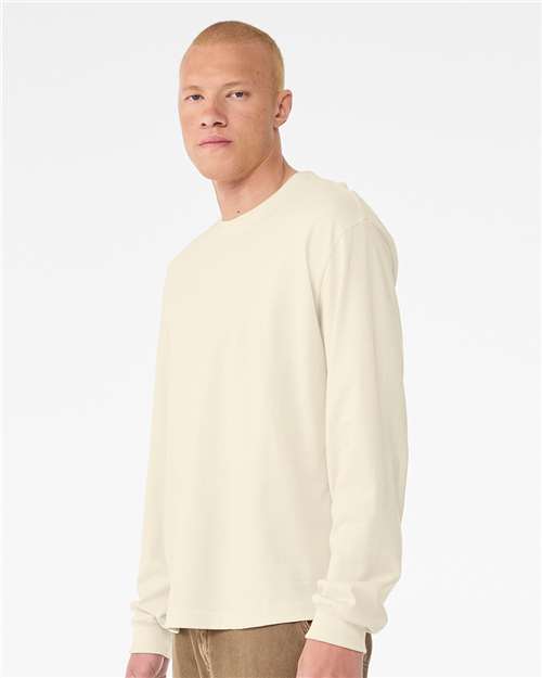 Natural 6 oz. Heavyweight Long Sleeve Tee - 3511