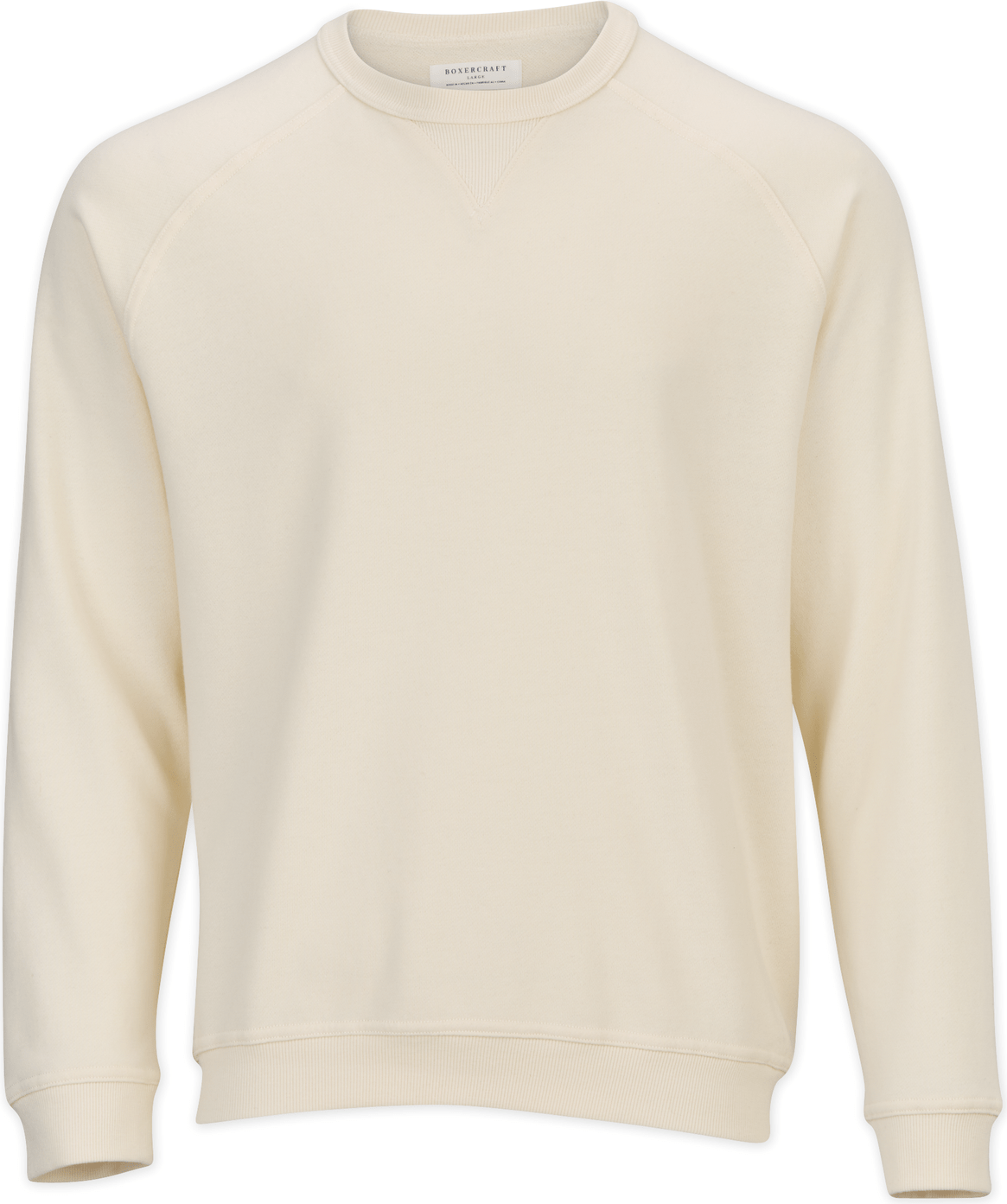 NATURAL BOXERCRAFT FRENCH TERRY CREW  grouped