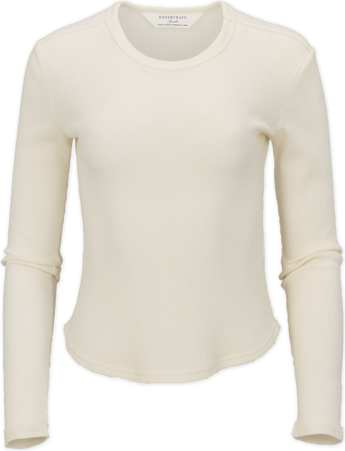 NATURAL BOXERCRAFT  WAFFLE KNIT BABY LONG SLEEVE TEE  grouped