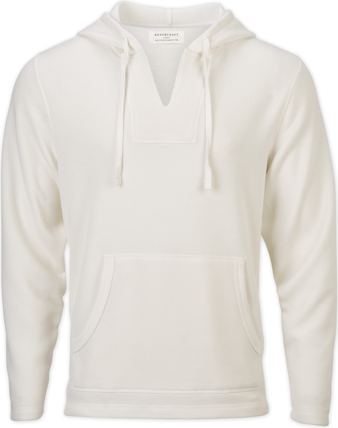 NATURAL HEATHER BOXERCRAFT FLEECE BAJA PULLOVER  grouped