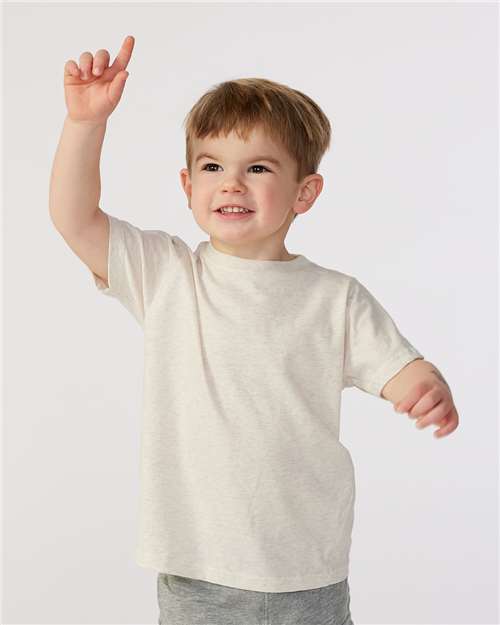 Natural Heather Toddler Fine Jersey Tee - 3321