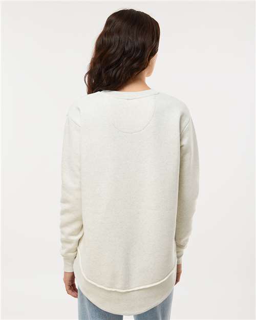 Natural Heather Women&#39;s Weekend Fleece Crewneck Sweatshirt - 3525