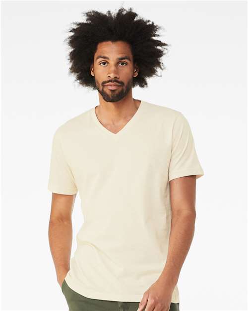 Natural Jersey V-Neck Tee - 3005