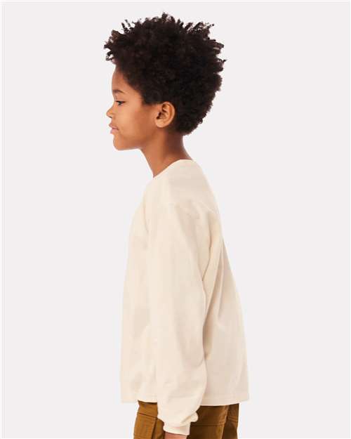 Natural Youth 6oz. Heavyweight Long Sleeve Tee - 3511Y