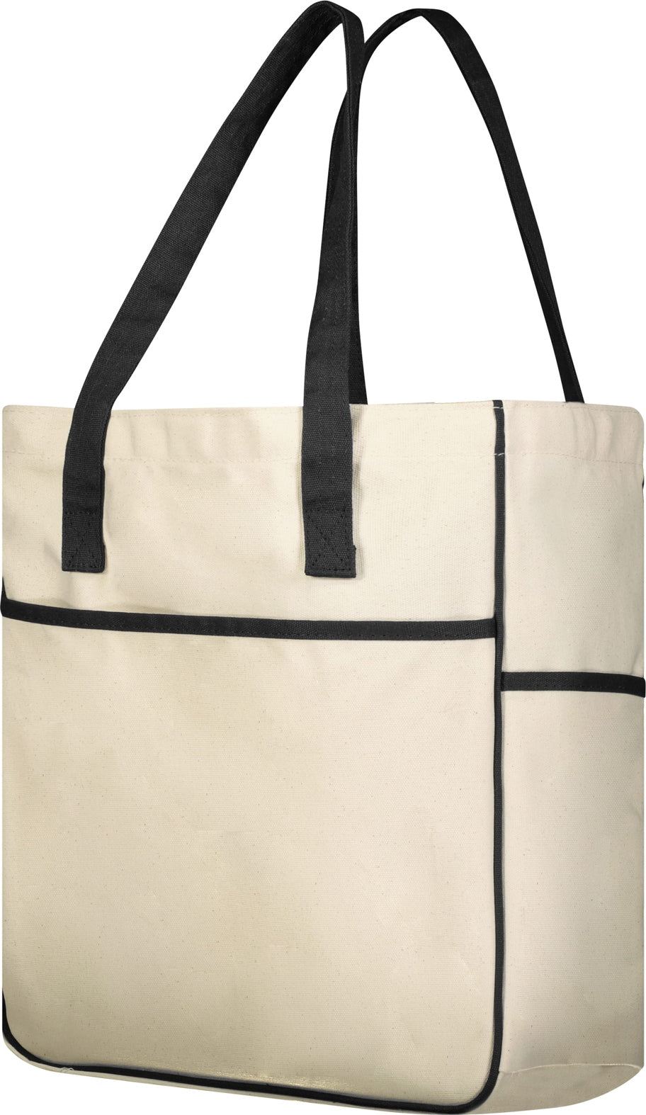 NATURAL/BLACK COURT TOTE