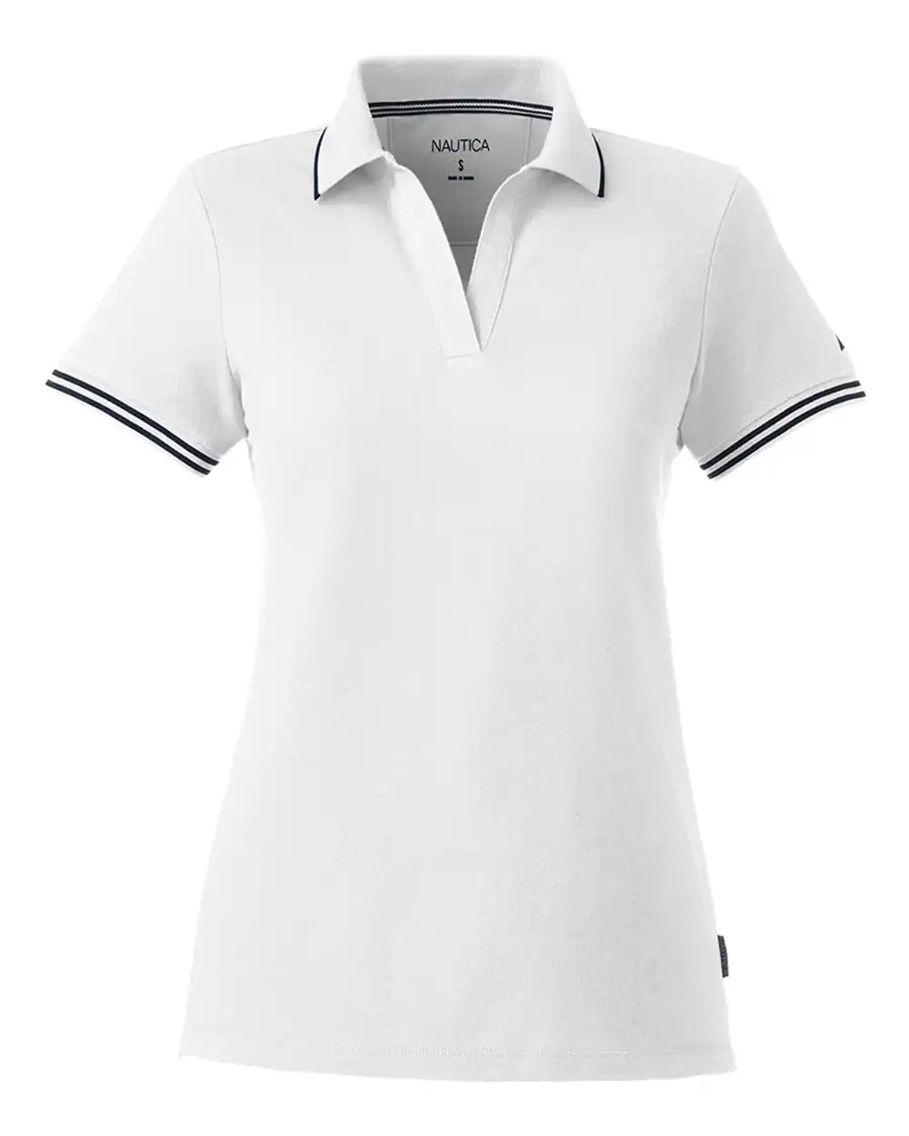 Nautica N17168 Women’s Deck Polo - White - Xs