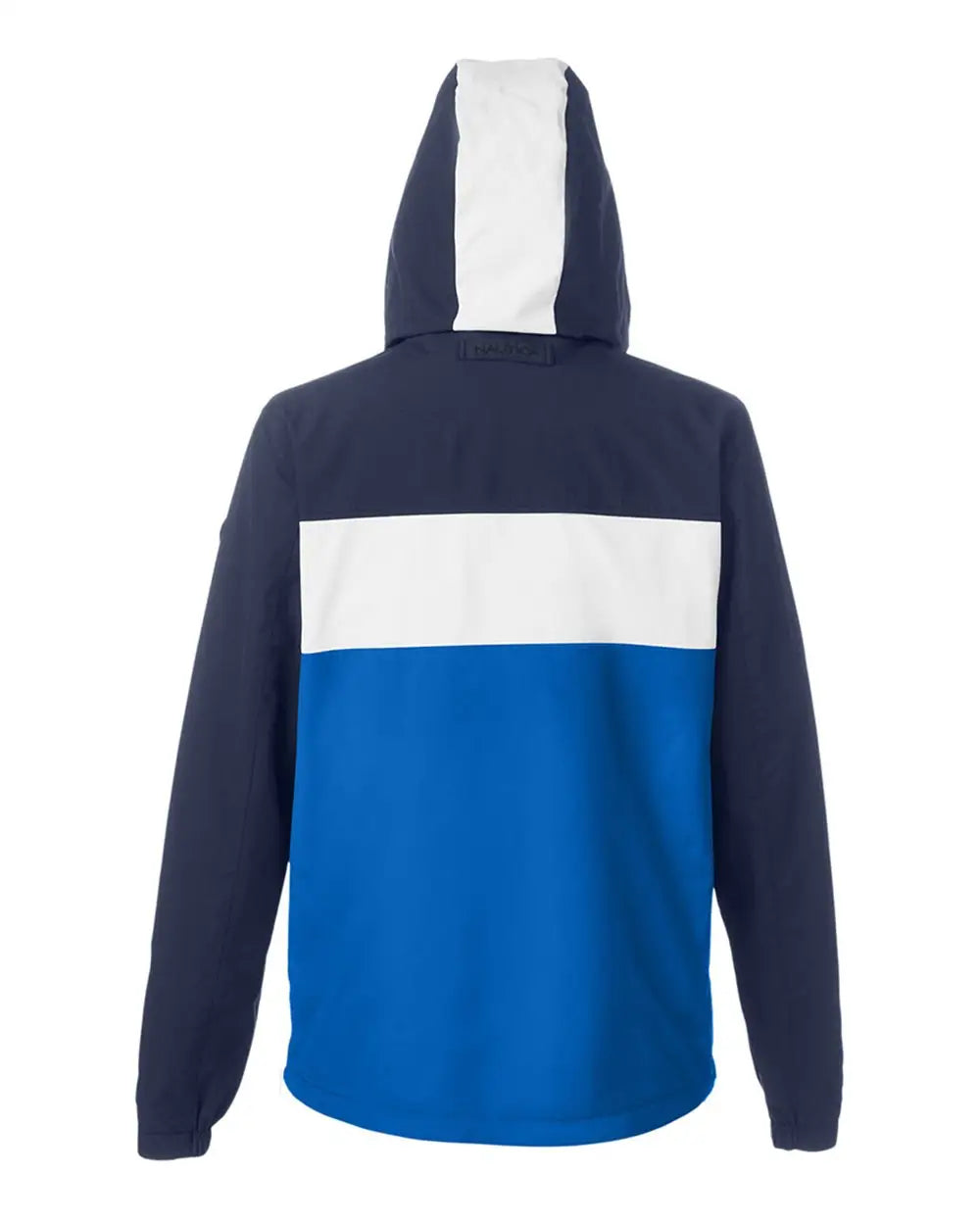 Nautica N17174 Windward Anorak Hooded Quarter-zip Jacket - Navy White Royal