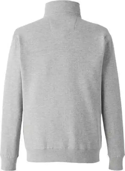 Nautica N17176 Anchor Fleece Quarter-zip Sweatshirt - Oxford Heather