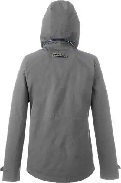 Nautica N17183 Women’s Voyage Hooded Rain Jacket - Graphite
