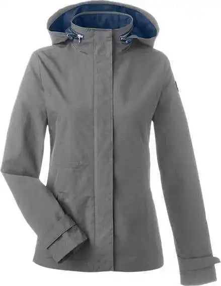 Nautica N17183 Women’s Voyage Hooded Rain Jacket - Graphite