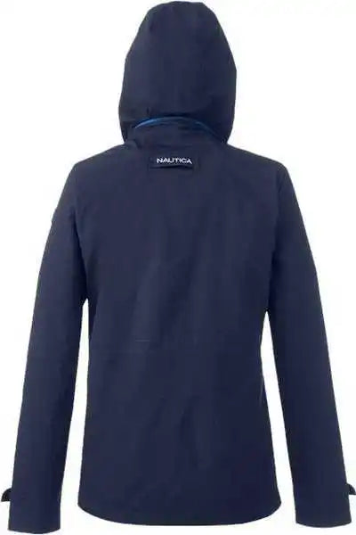 Nautica N17183 Women’s Voyage Hooded Rain Jacket - Navy