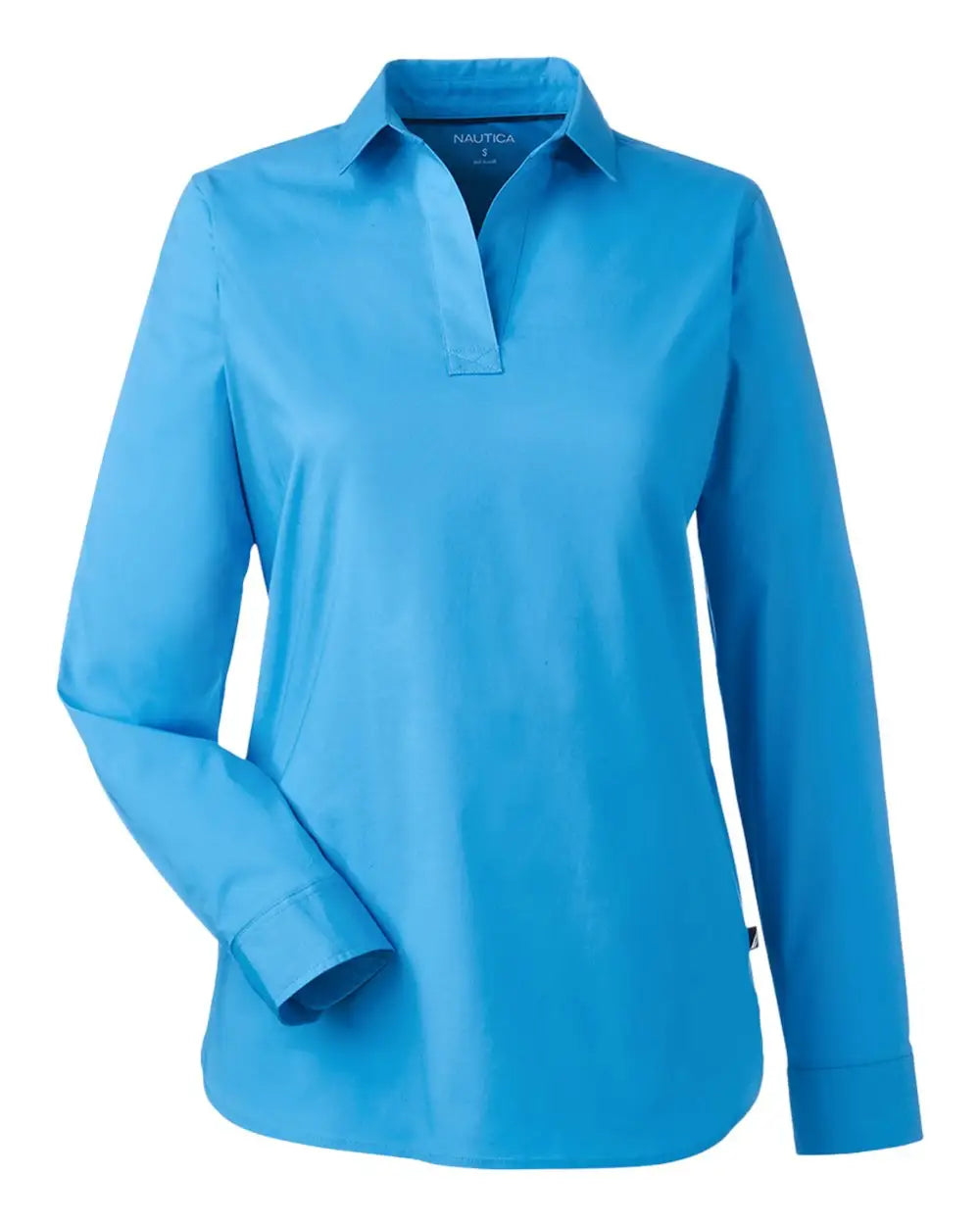 Nautica N17289 Women’s Staysail Shirt - Columbia Blue / Xs
