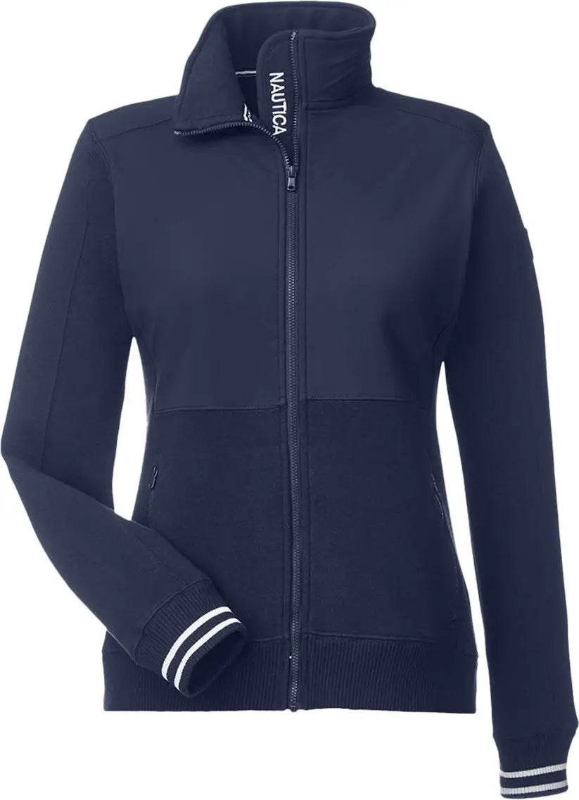 Nautica N17387 Women’s Navigator Fleece Full-zip Jacket - Navy