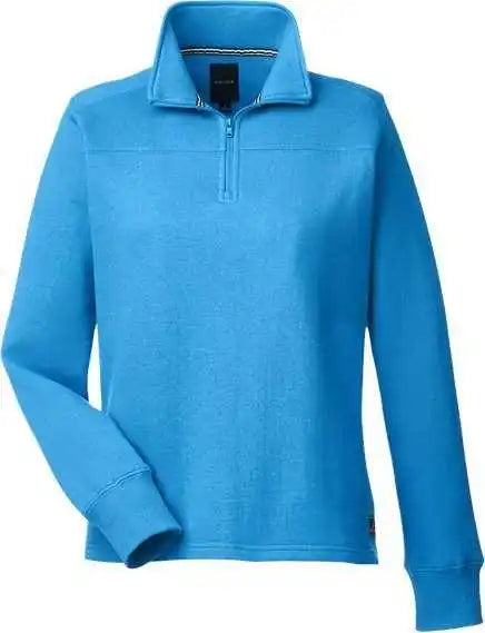 Nautica N17397 Women’s Anchor Fleece Quarter Zip Sweatshirt Azure Blue