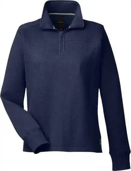 Nautica N17397 Women’s Anchor Fleece Quarter-zip Sweatshirt - Navy