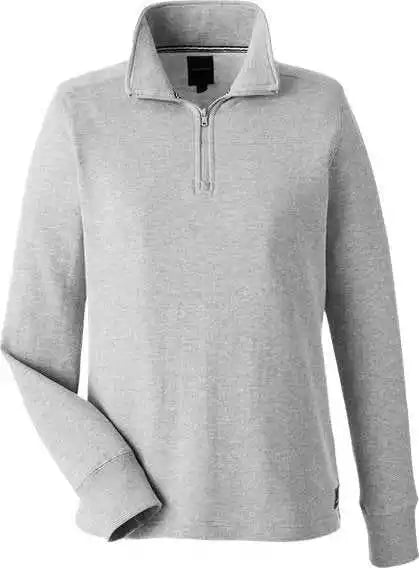 Nautica N17397 Women’s Anchor Fleece Quarter-zip Sweatshirt - Oxford Heather