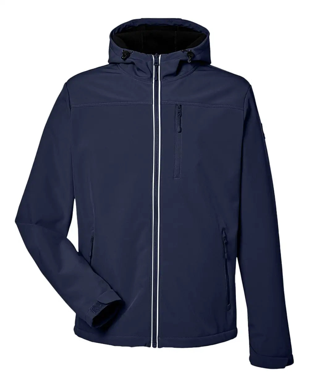 Nautica N17789 Wavestorm Hooded Soft Shell Jacket - Navy