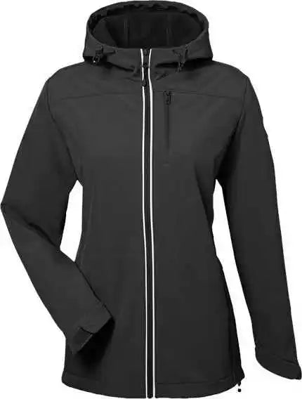 Nautica N17790 Women’s Wavestorm Softshell Hooded Jacket Black