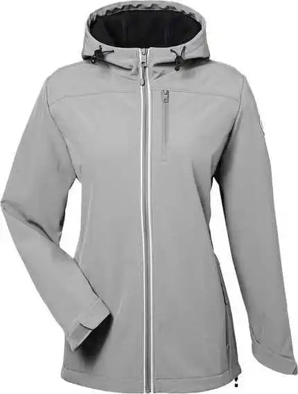 Nautica N17790 Women’s Wavestorm Softshell Hooded Jacket - Graphite