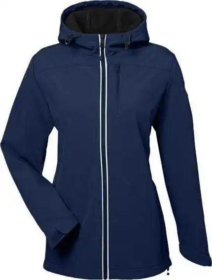 Nautica N17790 Women’s Wavestorm Softshell Hooded Jacket - Navy
