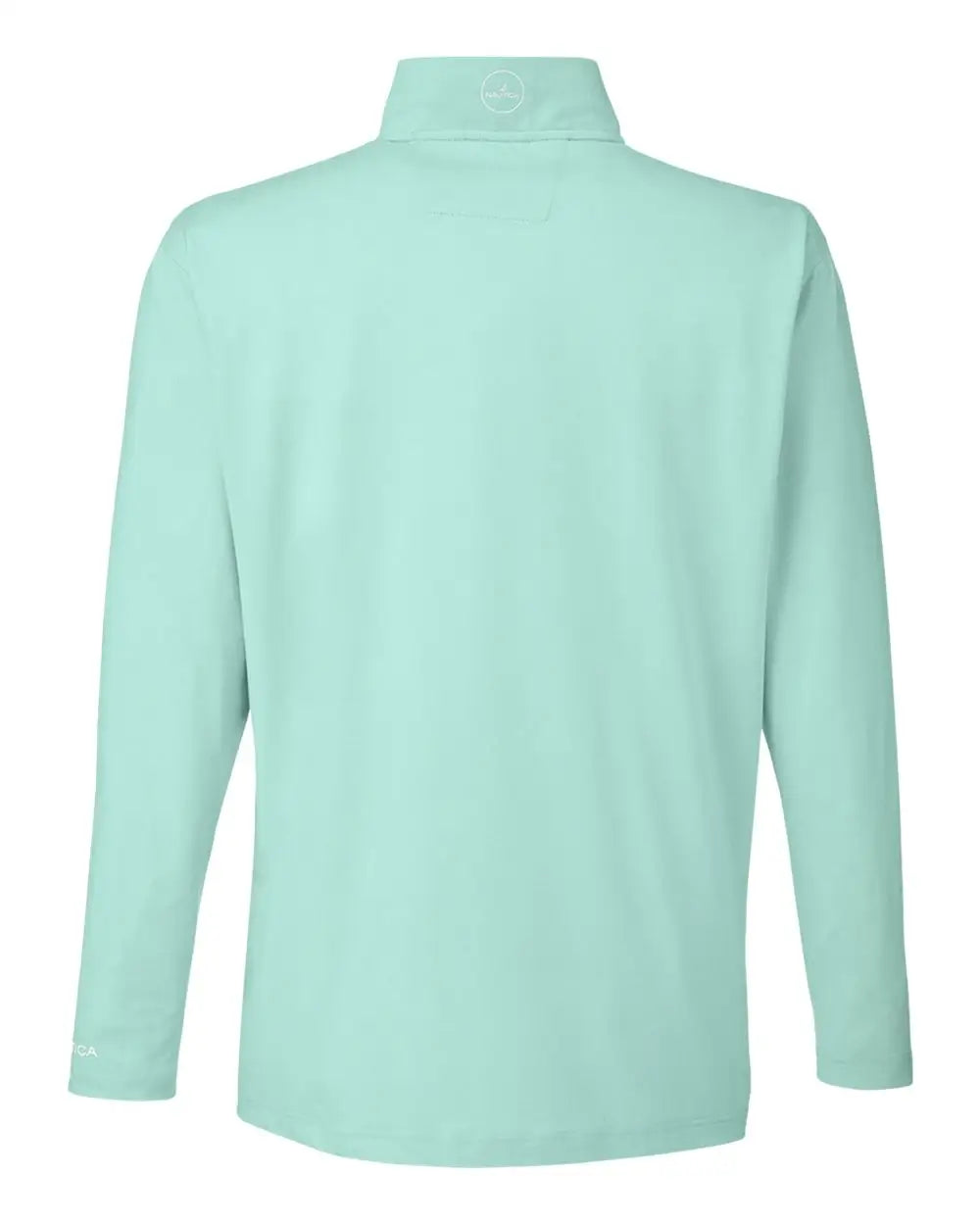 Nautica N17924 Saltwater Quarter-zip Pullover - Cool Mint