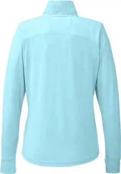 Nautica N17925 Women’s Saltwater Quarter-zip Pullover - Sea Mist