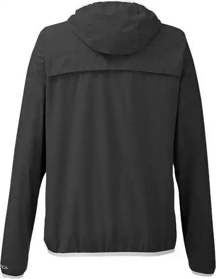Nautica N17927 Women’s Stillwater Hooded Windbreaker Black