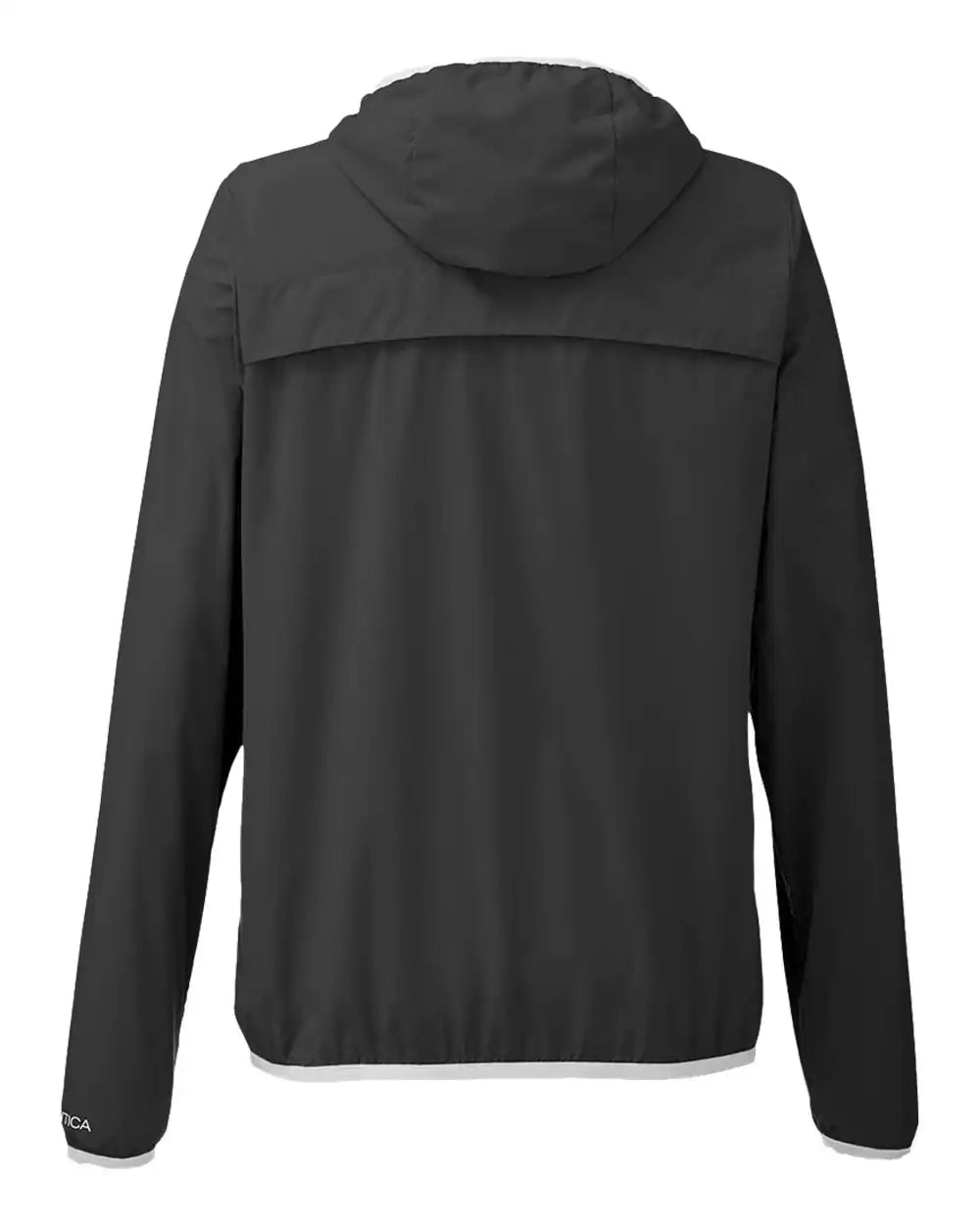 Nautica N17927 Women’s Stillwater Hooded Windbreaker - Black - Xs
