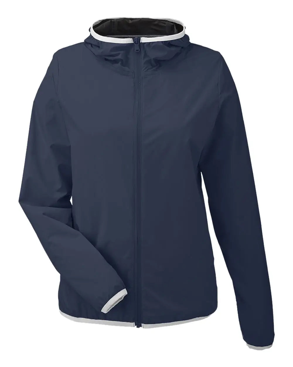 Nautica N17927 Women’s Stillwater Hooded Windbreaker - Navy - Xs