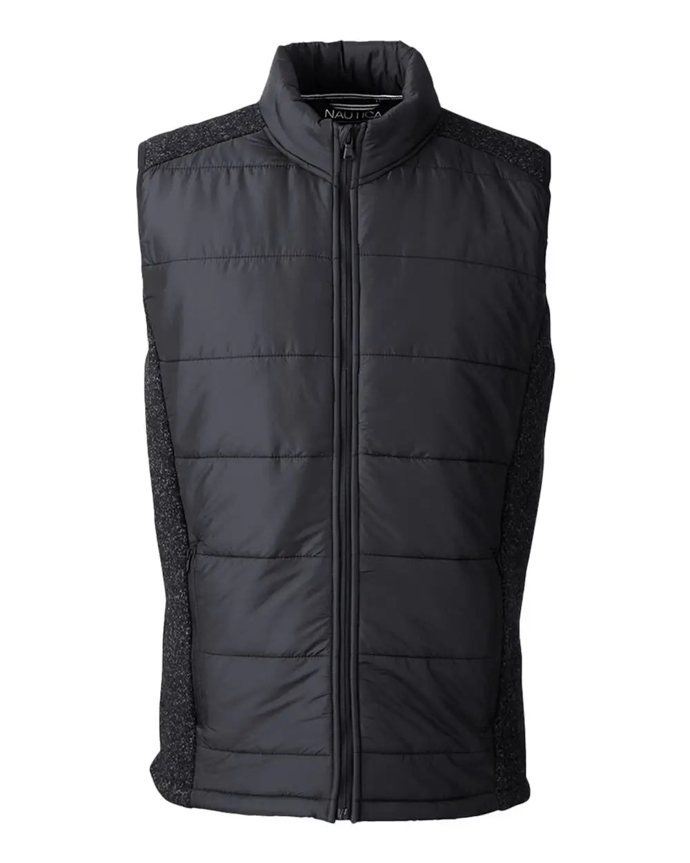 Nautica N17946 Harbor Puffer Vest - Black Heather