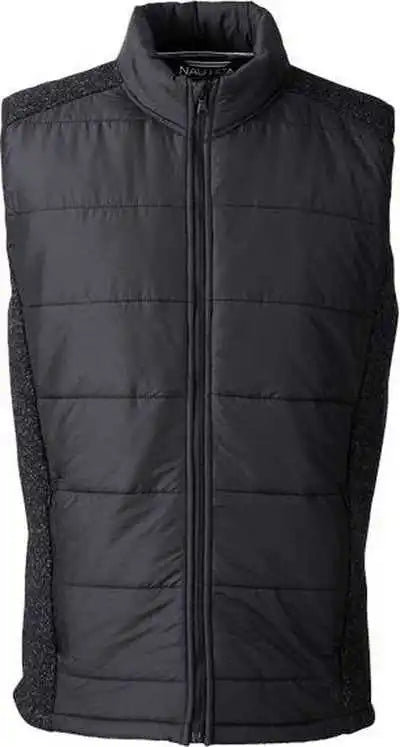 Nautica N17946 Harbor Puffer Vest - Black Heather