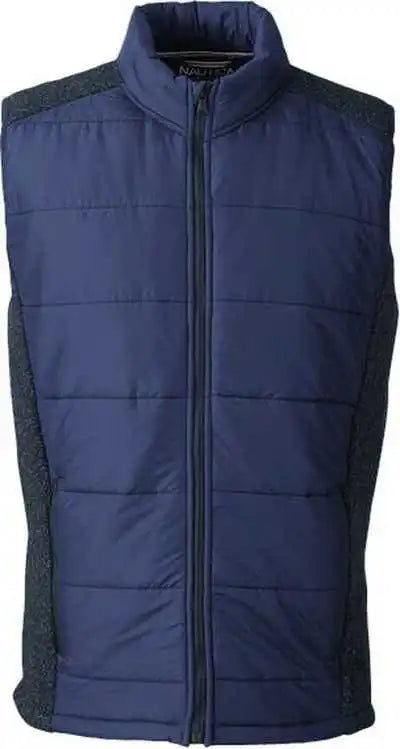 Nautica N17946 Harbor Puffer Vest - Navy Heather