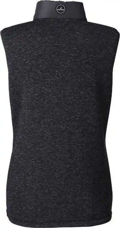 Nautica N17947 Women’s Harbor Puffer Vest - Black Heather