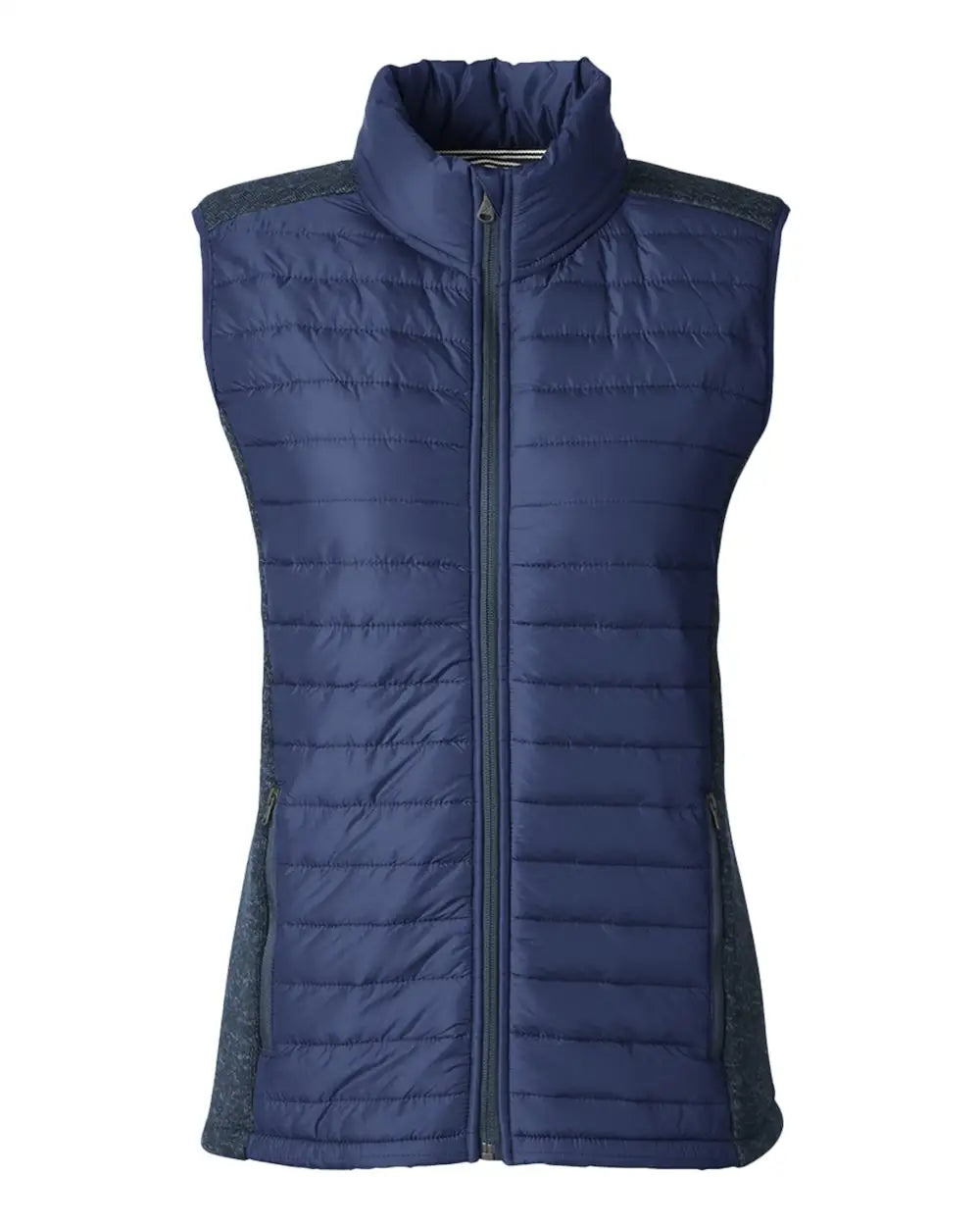 Nautica N17947 Women’s Harbor Puffer Vest - Navy Heather