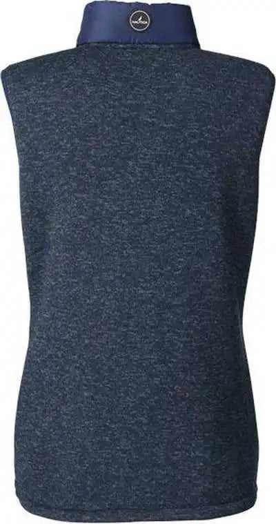Nautica N17947 Women’s Harbor Puffer Vest - Navy Heather