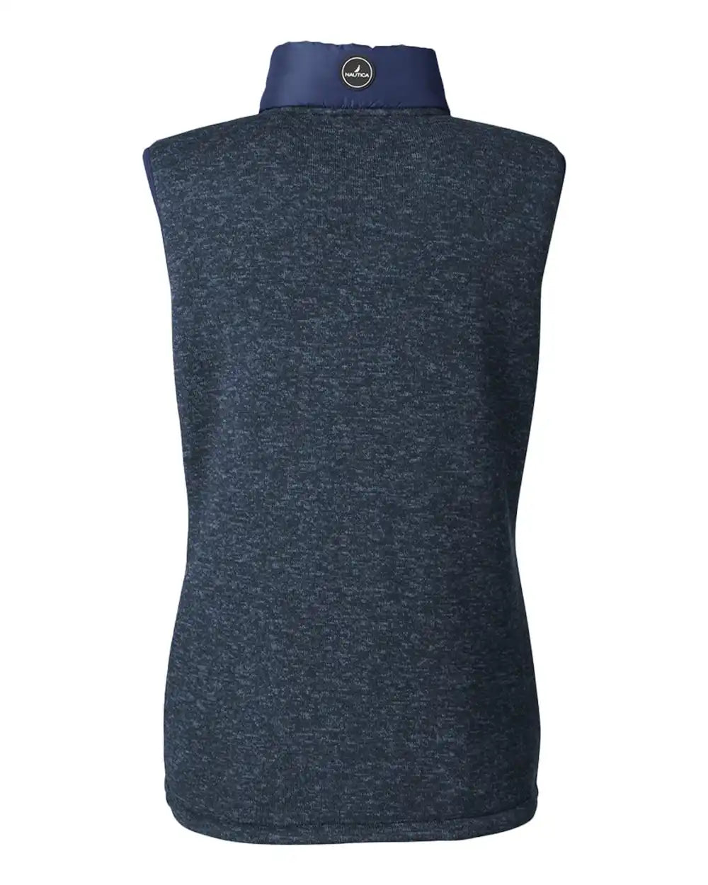 Nautica N17947 Women’s Harbor Puffer Vest - Navy Heather - Navy/ / Xs