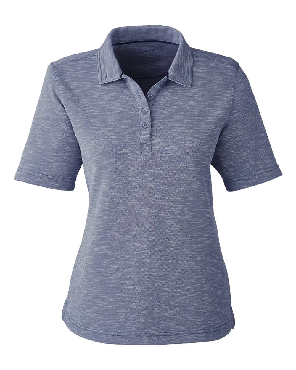 Nautica N17974 Women’s Sun Surfer Slub Polo - Vintage Navy - Ladies Xs