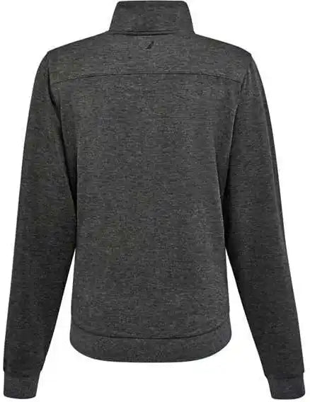 Nautica N18091 Women’s Explorer Fleece Quarter-zip - Charcoal Heather