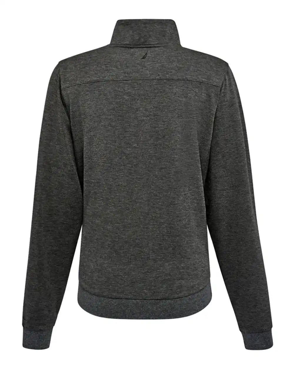 Nautica N18091 Women’s Explorer Fleece Quarter-zip - Charcoal Heather - Xs