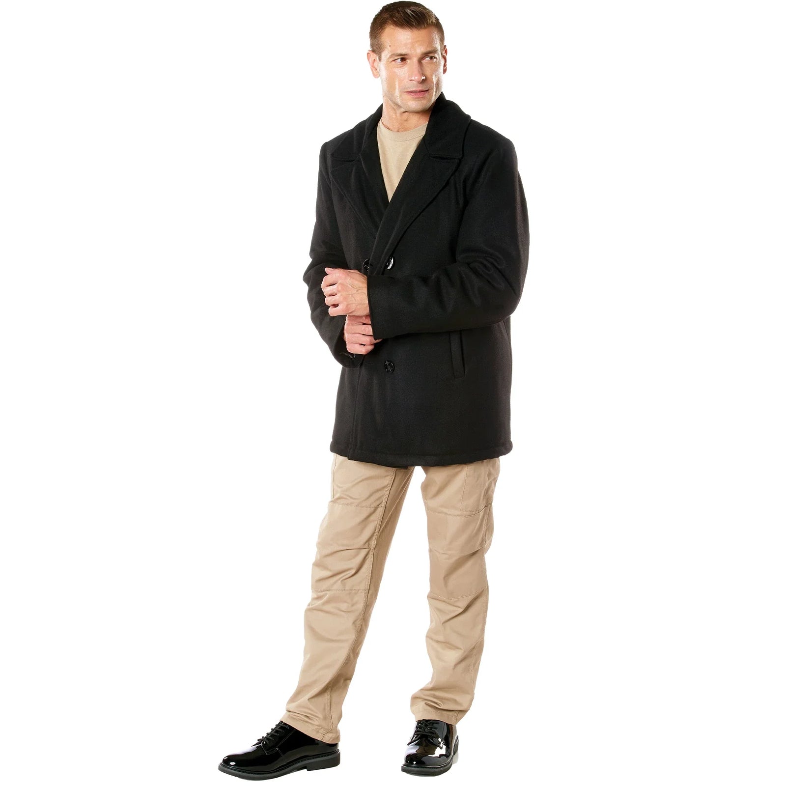 Naval Heritage Pea Coat - Black / s