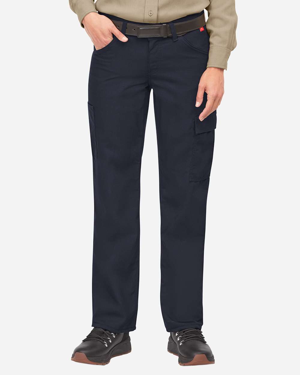 Navy - 34 Unhemmed Women's Extended Sizes IQ Series® Lightweight Comfort Pants - QP15EXT