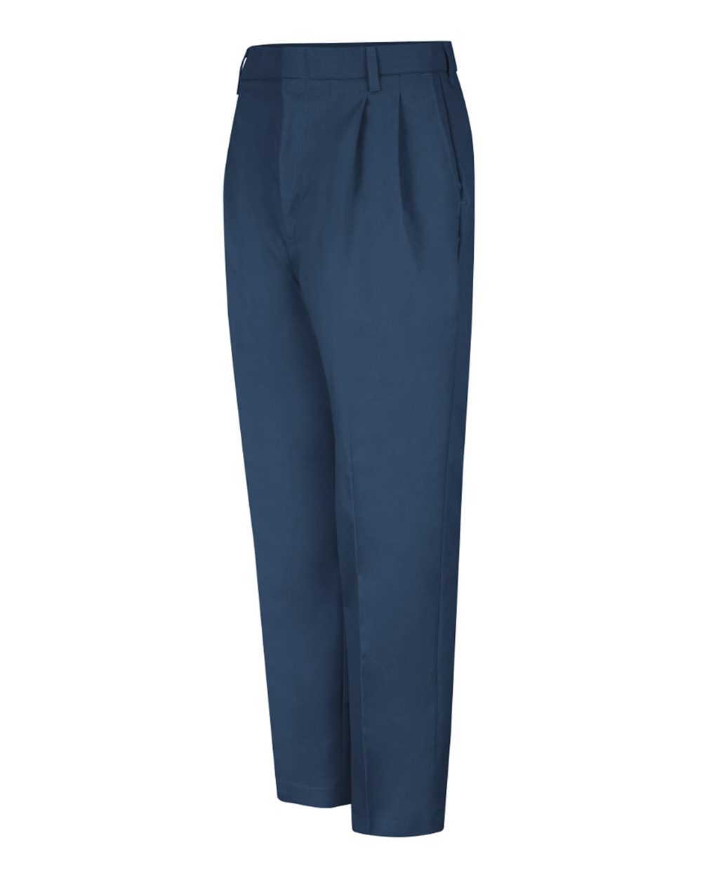 Navy - 36I Pleated Twill Slacks - PT38